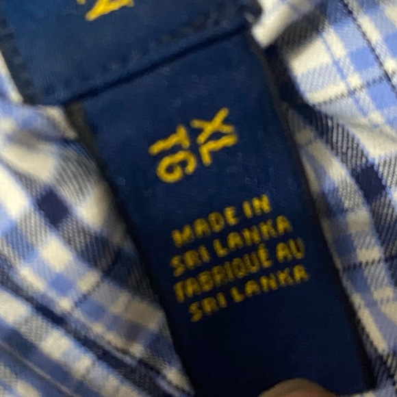 Ralph Lauren Men's XL Performance Blue and White Checkered Long Sleeve Button Up - Picture 9 of 12